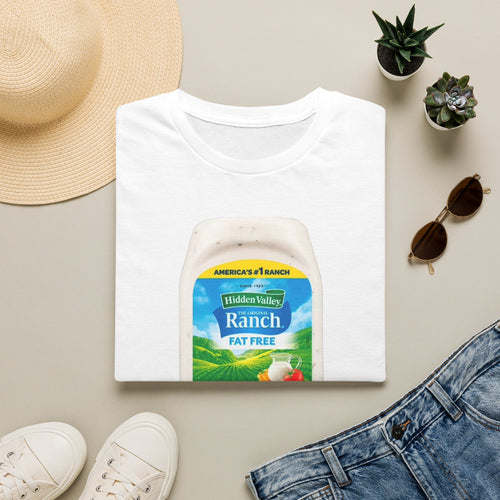 Ranch Bottle T-Shirt — "I'm Just Here for the Ranch" Graphic Tee